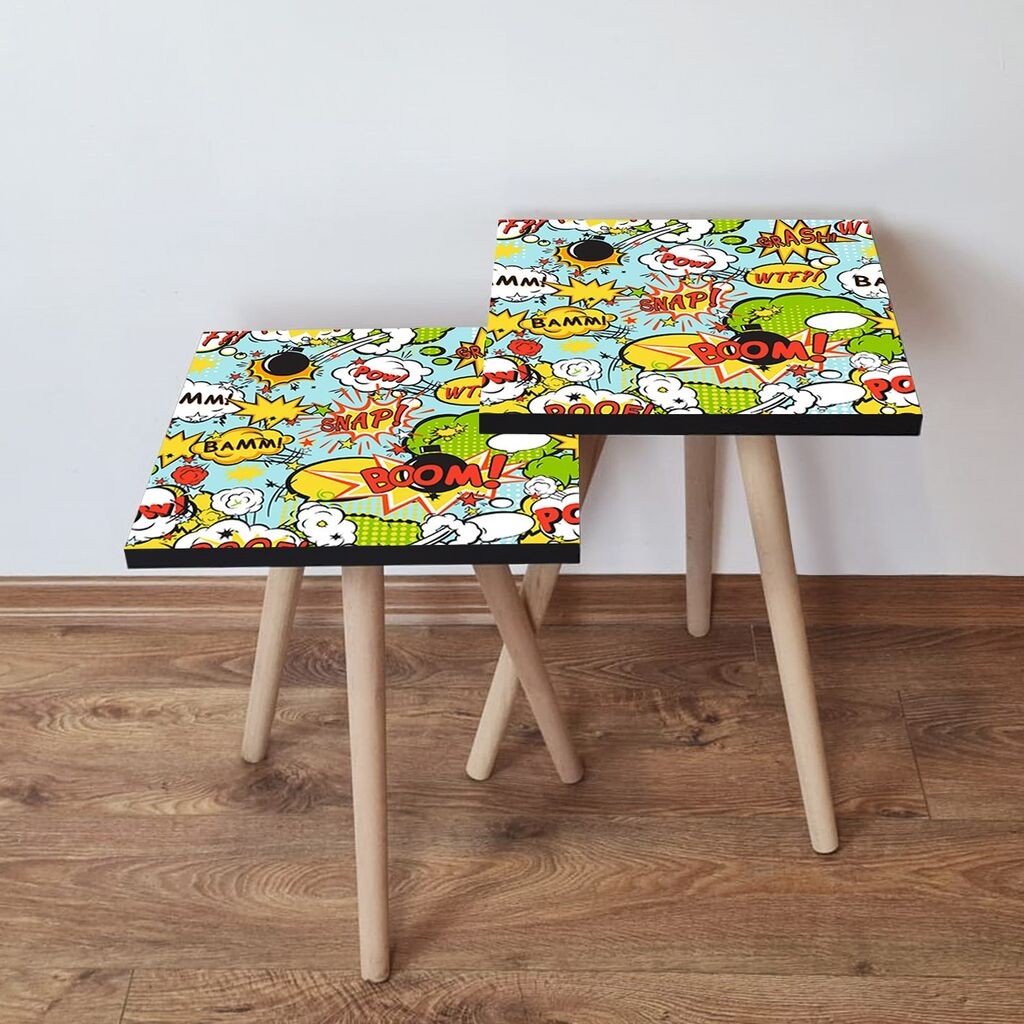 Комплет масички за кафе Hanah Home 2Shp11, 2 парчиња, шарени