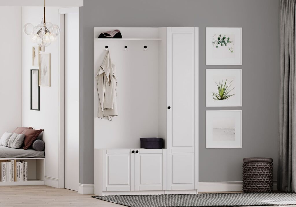 Ормар за ходник Hanah Home Rb-044, 120x200x35 см, бел