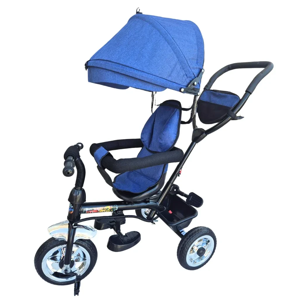 BabyLand Трицикл со тенда J-TS5011-B-СИН