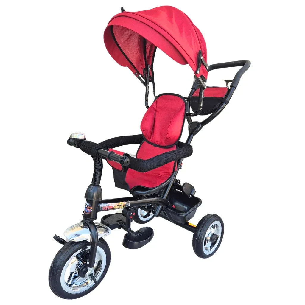 BabyLand Трицикл со тенда - црвен J-TS5011-R
