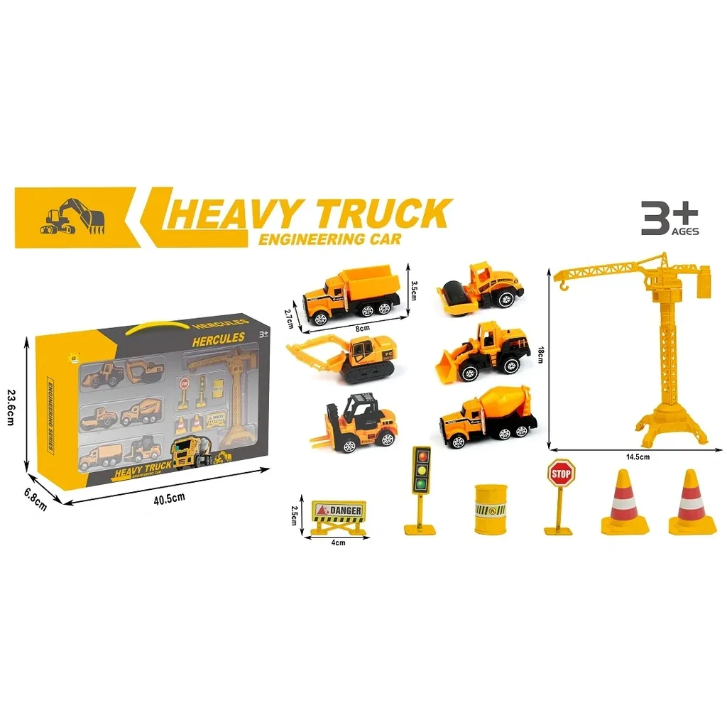 Сет градежни возила со кран