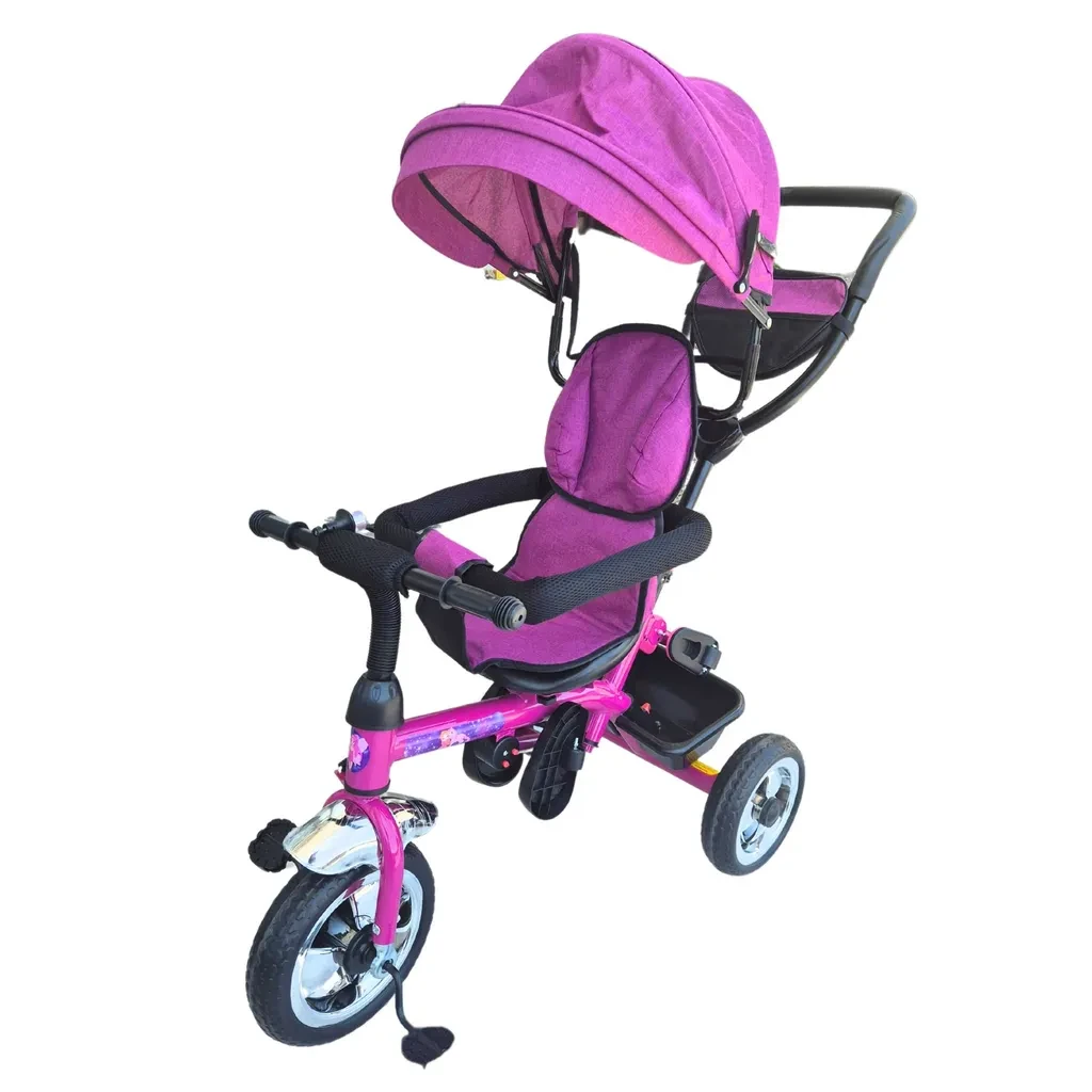BabyLand Трицикл со тенда - розев J-TS5011-P