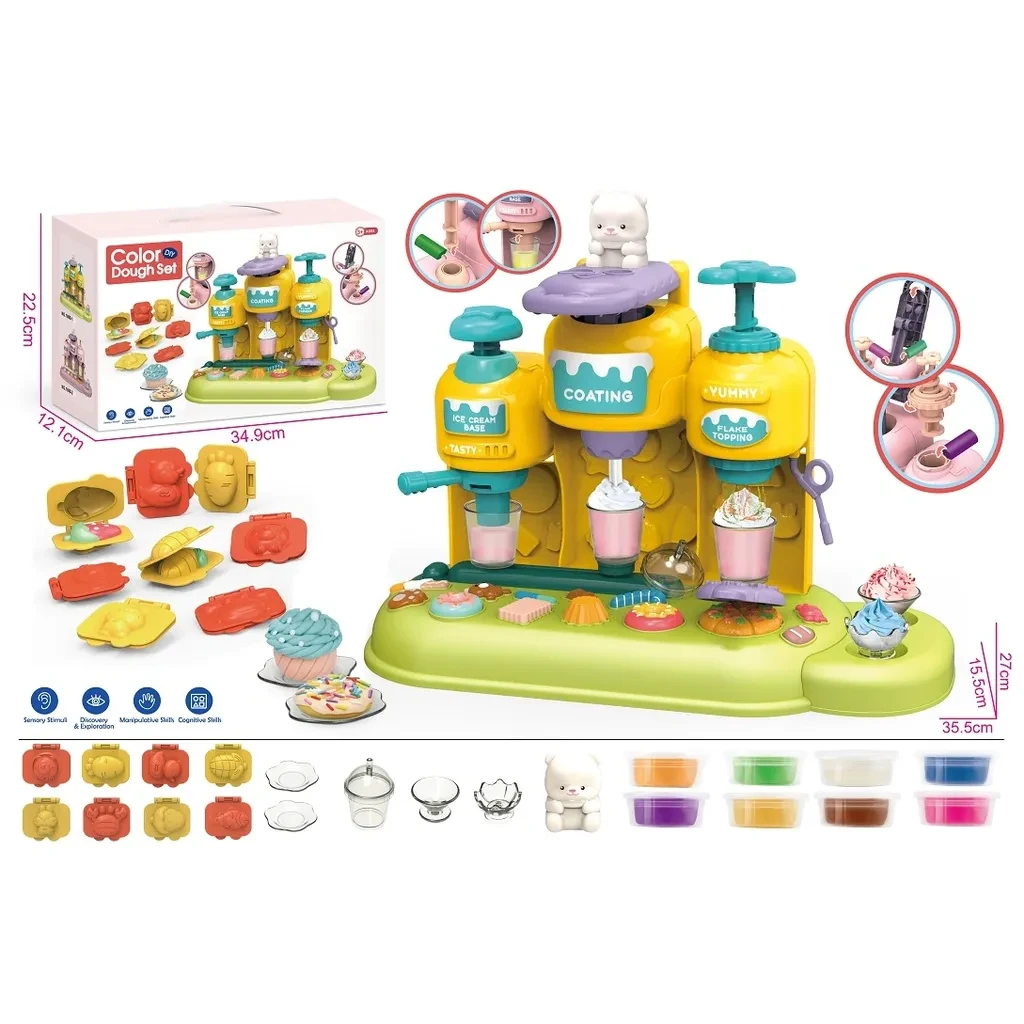 Пластелин со модли за правење сладолед