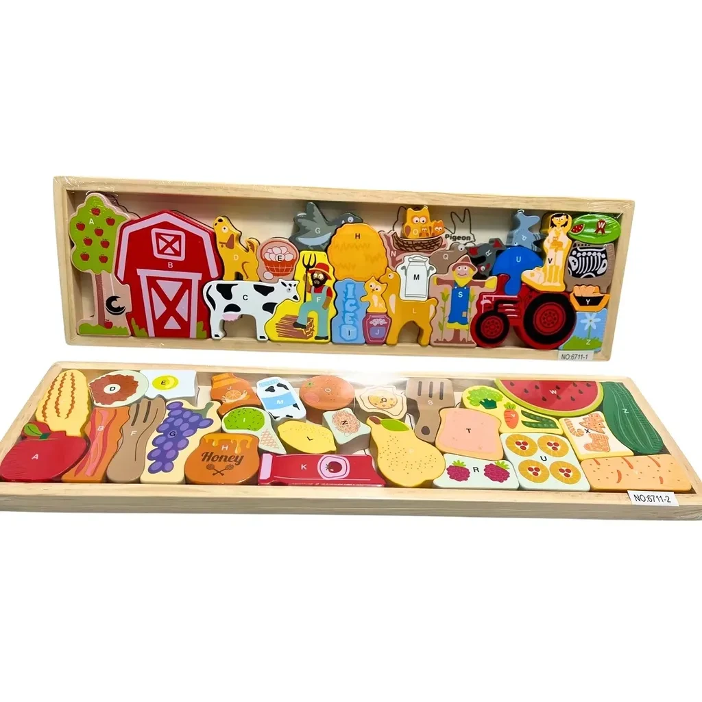 Дрвена кутија со животни