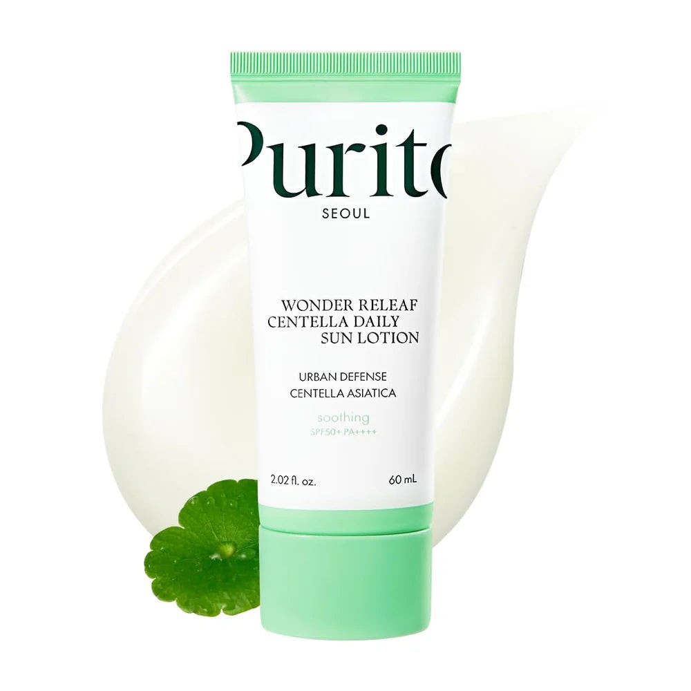 Purito Дневен лосион за лице Wonder Releaf Centella SPF50+, 60 ml