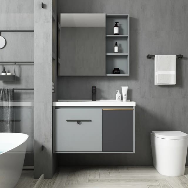 OUTLET ON Мебел за купатило со огледало и лавабо