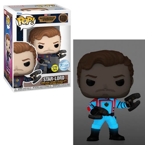 Funko Pop! Guardians of the Galaxy Volume 3 - Star-Lord (Glows in the Dark) (Special Edition) #1201 Bobble-Head Фигура