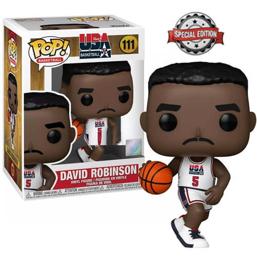 Funko Pop! USA Basketball: Legends - David Robinson (92 Team USA White Uniform) (Special Edition) #111 Фигура