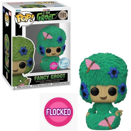 Funko Pop! I Am Groot - Fancy Groot (Flocked) (Special Edition) #1191 Bobble-Head Фигура