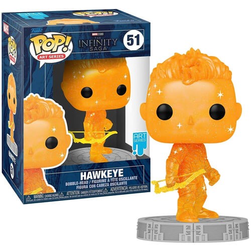 Funko Pop! Art Series Marvel: The Infinity Saga - Hawkeye (with Plastic Case) #51 Bobble-Head Фигура