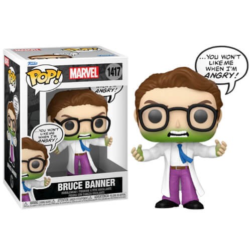 Funko Pop! Comics: Marvel - Bruce Banner (Don't Make Me Angry) #1417 Bobble-Head Фигура