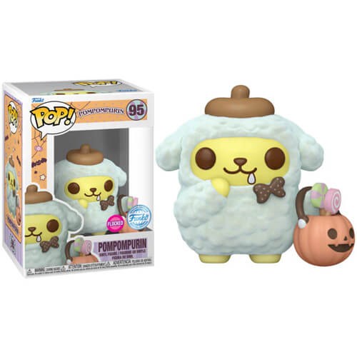 Funko Pop! Sanrio Hello Kitty-Pompompurin with Busket Flocked Special Edition #95 Фигура