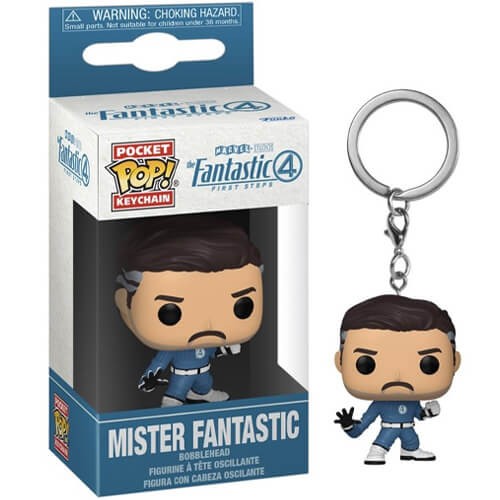 Funko Pocket Pop! Fantastic 4-Mr.Fantastic Bobble Head Keychain Приврзок