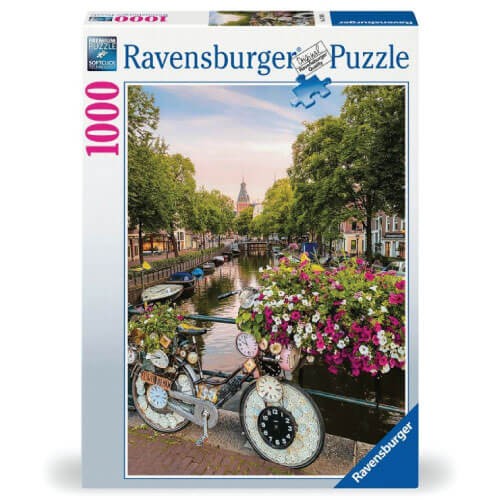 Ravensburger Bicycle and Flowers in Amsterdam Сложувалка