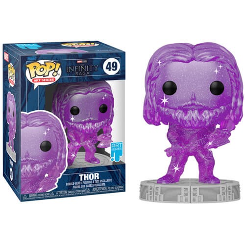 Funko POP! Art Series Marvel: The Infinity Saga - Thor (with Plastic Case) #49 Bobble-Head Фигура
