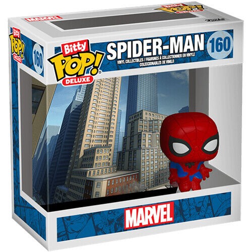 Funko Bitty Pop! Deluxe: Marvel Spider-Man(Cityscape) #160 Vinyl Figure Фигура