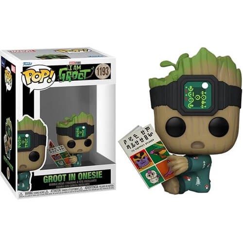 Funko Pop! I Am Groot - Groot in Onesie (with Book) #1193 Bobble-Head Фигура