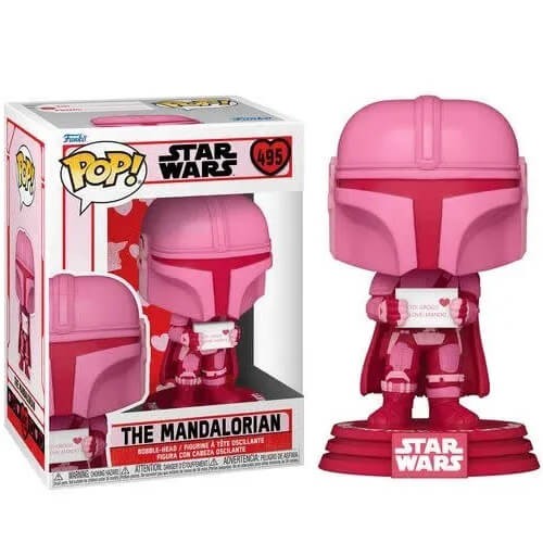 Funko Pop! Star Wars Valentines - The Mandalorian #495 Boblle-Head Фигура