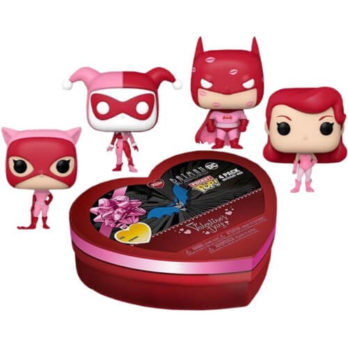 Funko 4-Pack Pocket Pop! DC Batman The Animated Series - Happy Valentine's Day Box Фигура