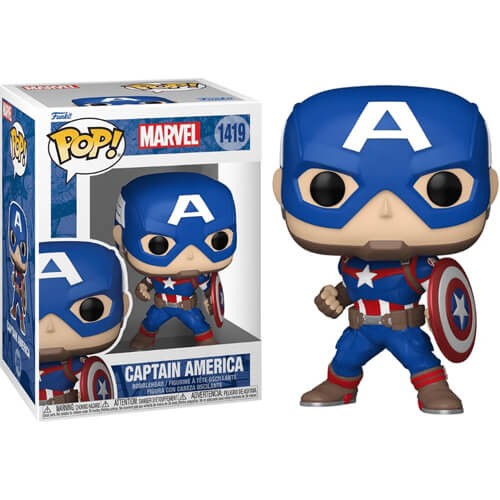 Funko Pop! Marvel New Classics - Captain America #1419 Bobble-Head Фигура