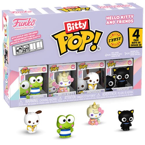 Funko Bitty Pop 4 Pack Hello Kitty and Friends Keroppi Hello Kitty Pochacco Chase Фигура
