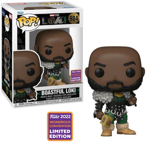 Funko POP! Loki - Boastful Loki (Wonderous Convention 2022 Limited Edition) #984 Bobble-Head Фигура