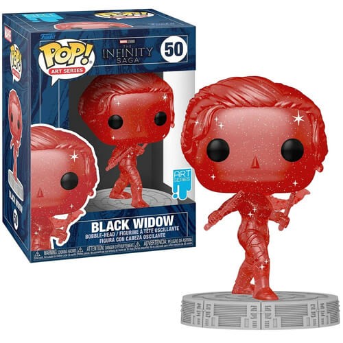 Funko Pop! Art Series Marvel: The Infinity Saga - Black Widow (with Plastic Case) #50 Bobble-Head Фигура
