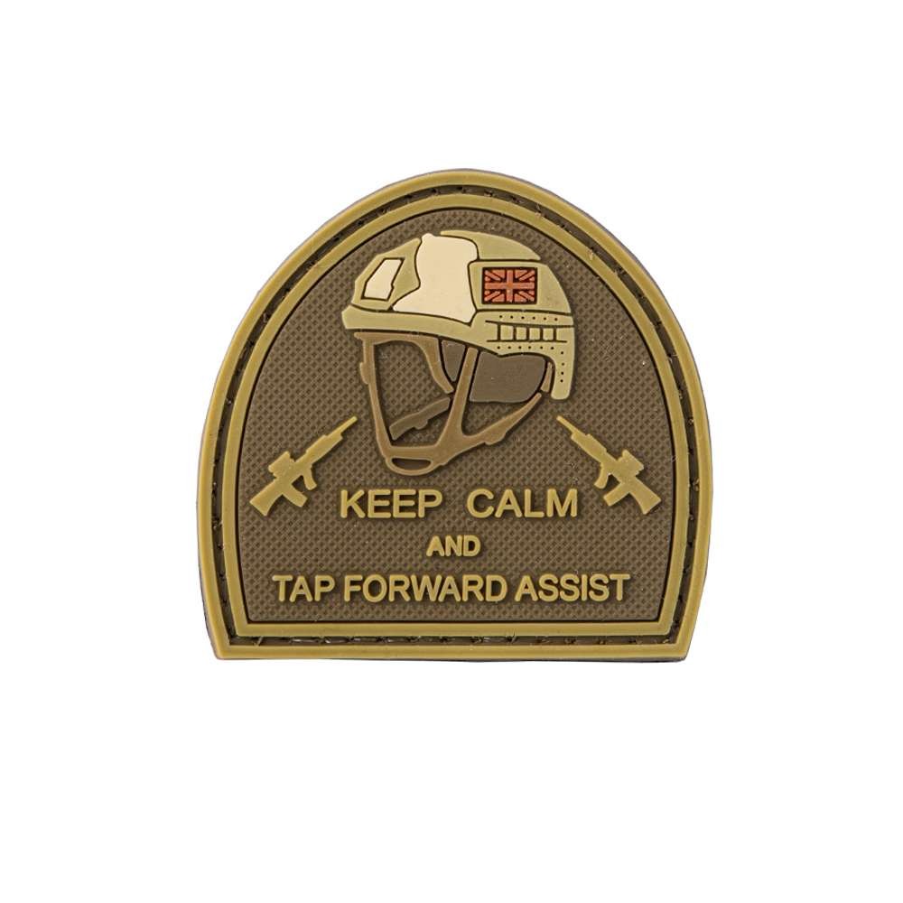 SECUBOR Лепенка keep calm and tap forward assist carved background coyote tan 5cm