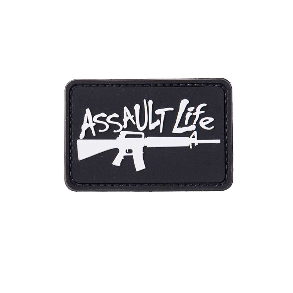 SECUBOR Лепенка assault life black and white 7.5x5