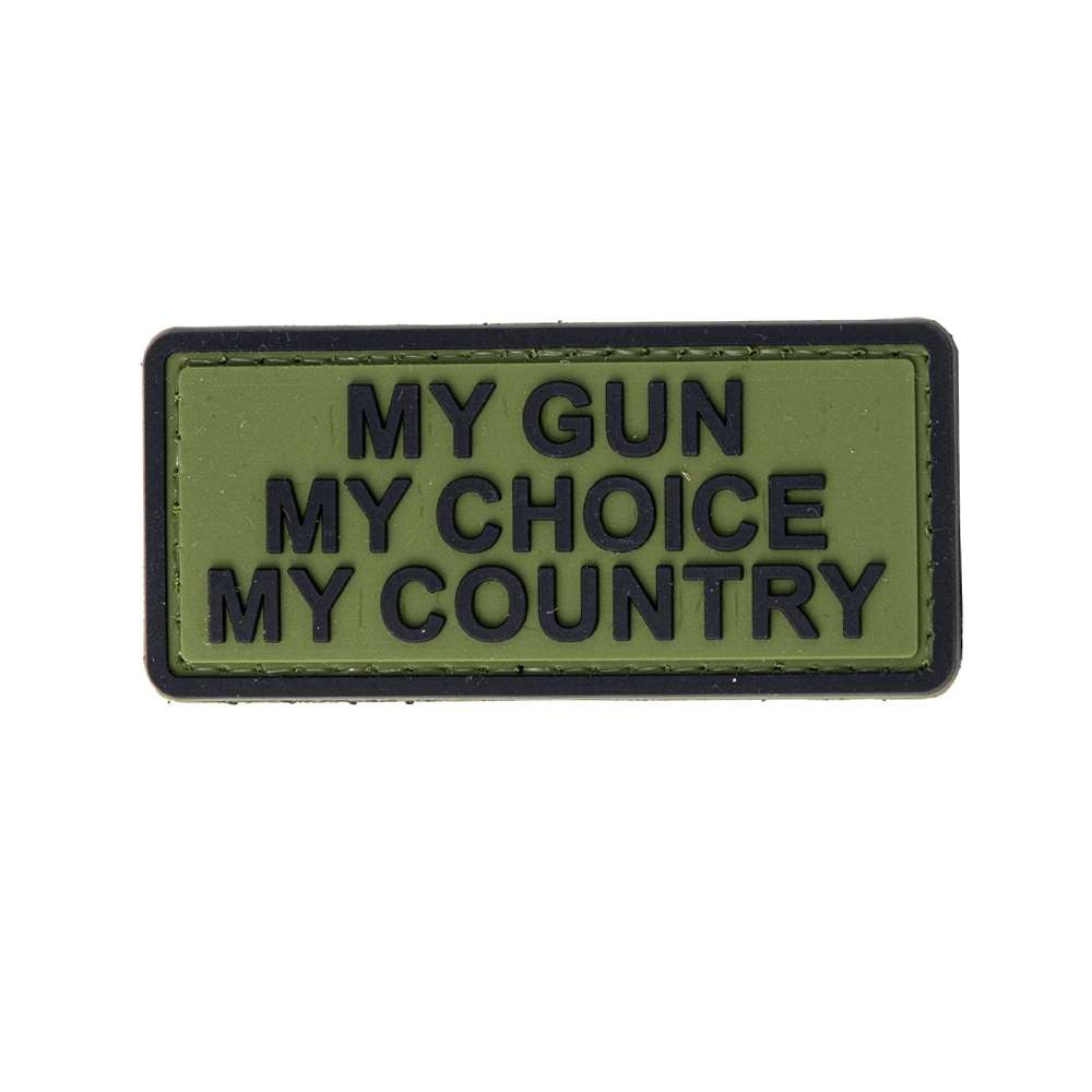 SECUBOR Лепенка my gun, my choise, my country od green and black 7.5x3.5