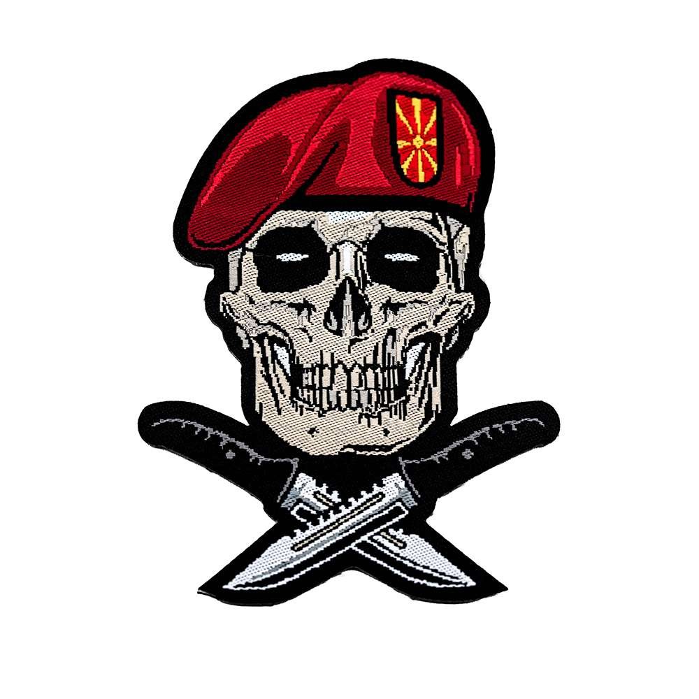 VIGOR Лепенка везен military skull 8hx5w