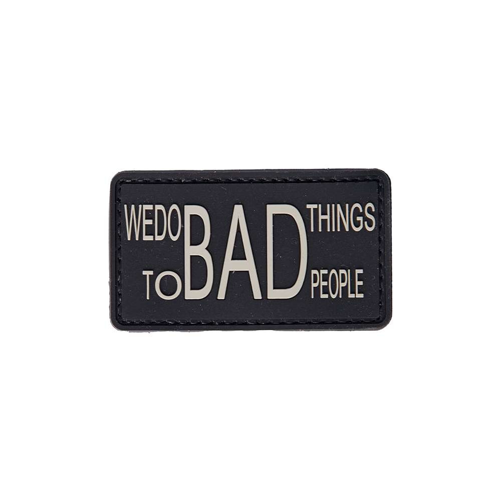 SECUBOR Лепенка bad-bk we do bad things to bad people(4.3 x 7.7cm)