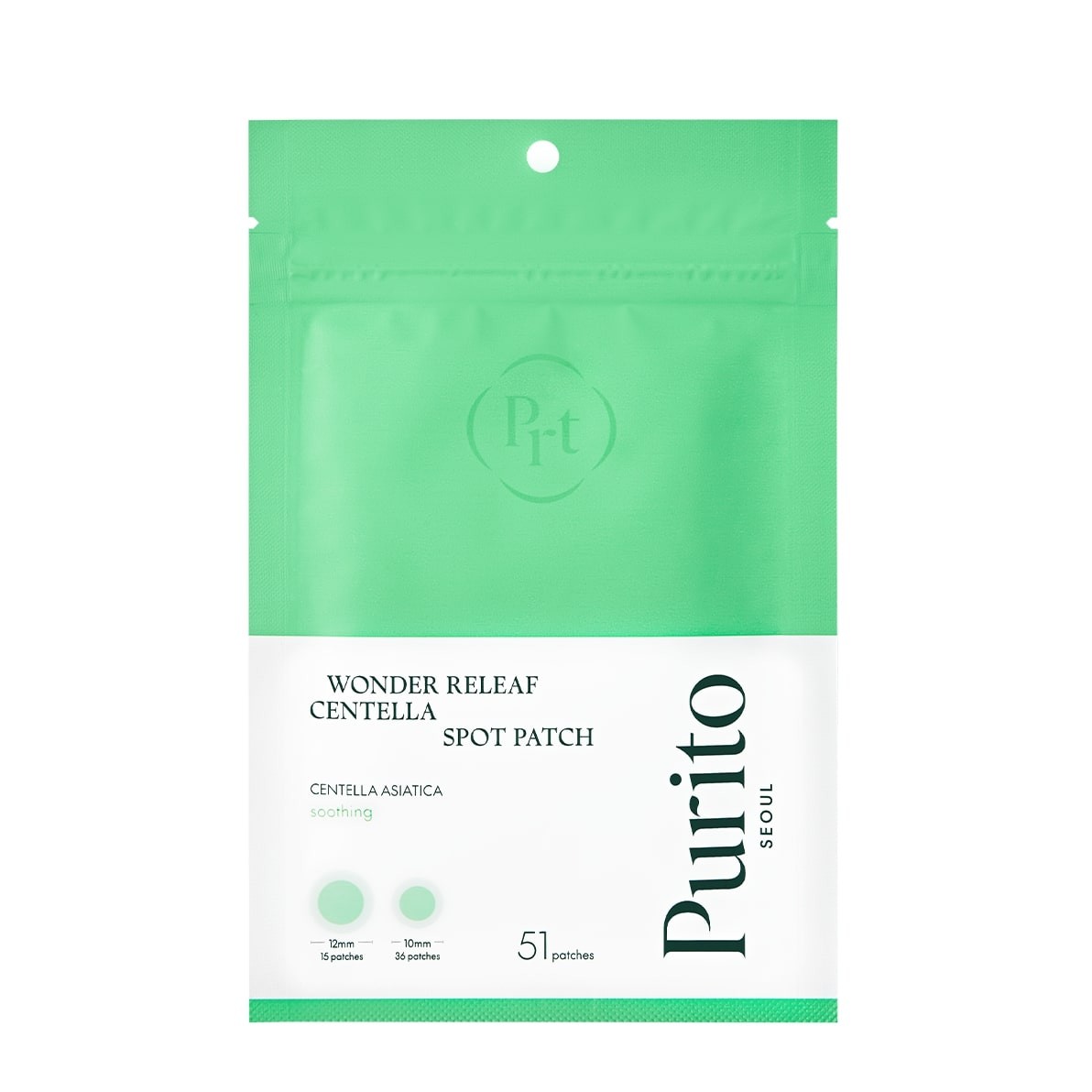 Purito Лепенки за акни Wonder Releaf Centella Spot Patch 51pcs