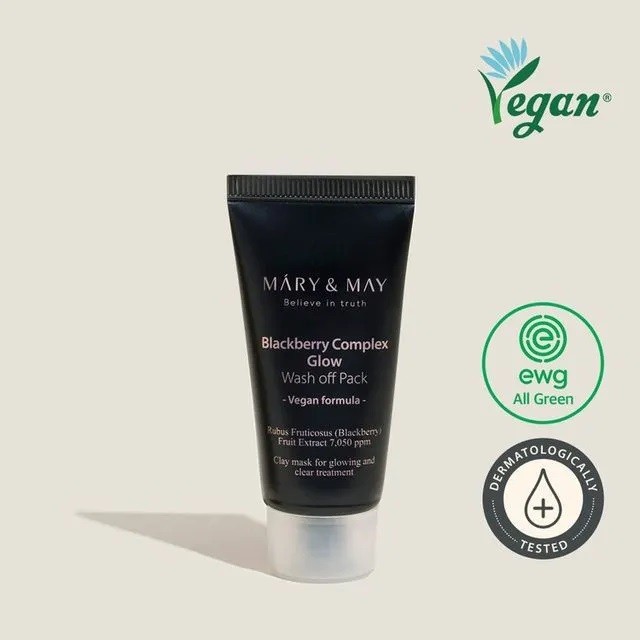 Mary&May Измивачка маска Blackberry Complex Glow Wash off Pack 30g