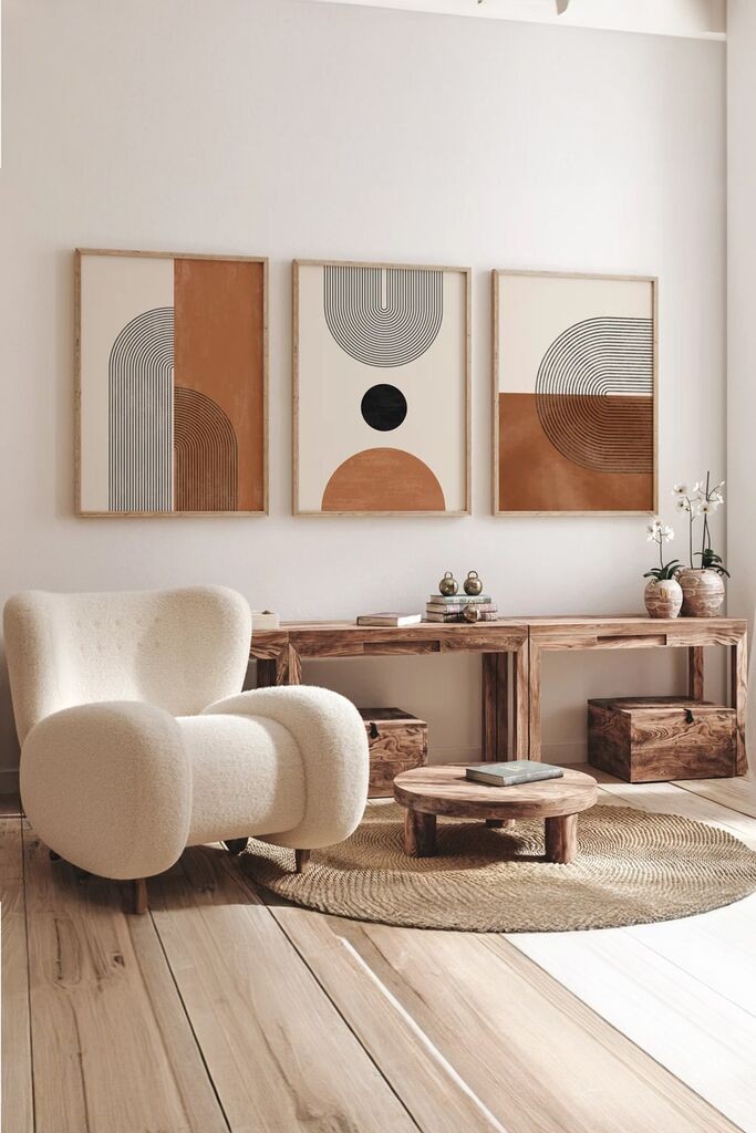 Слика Wallity 3Dartsoho10, 3 дела, 33 x 48 см