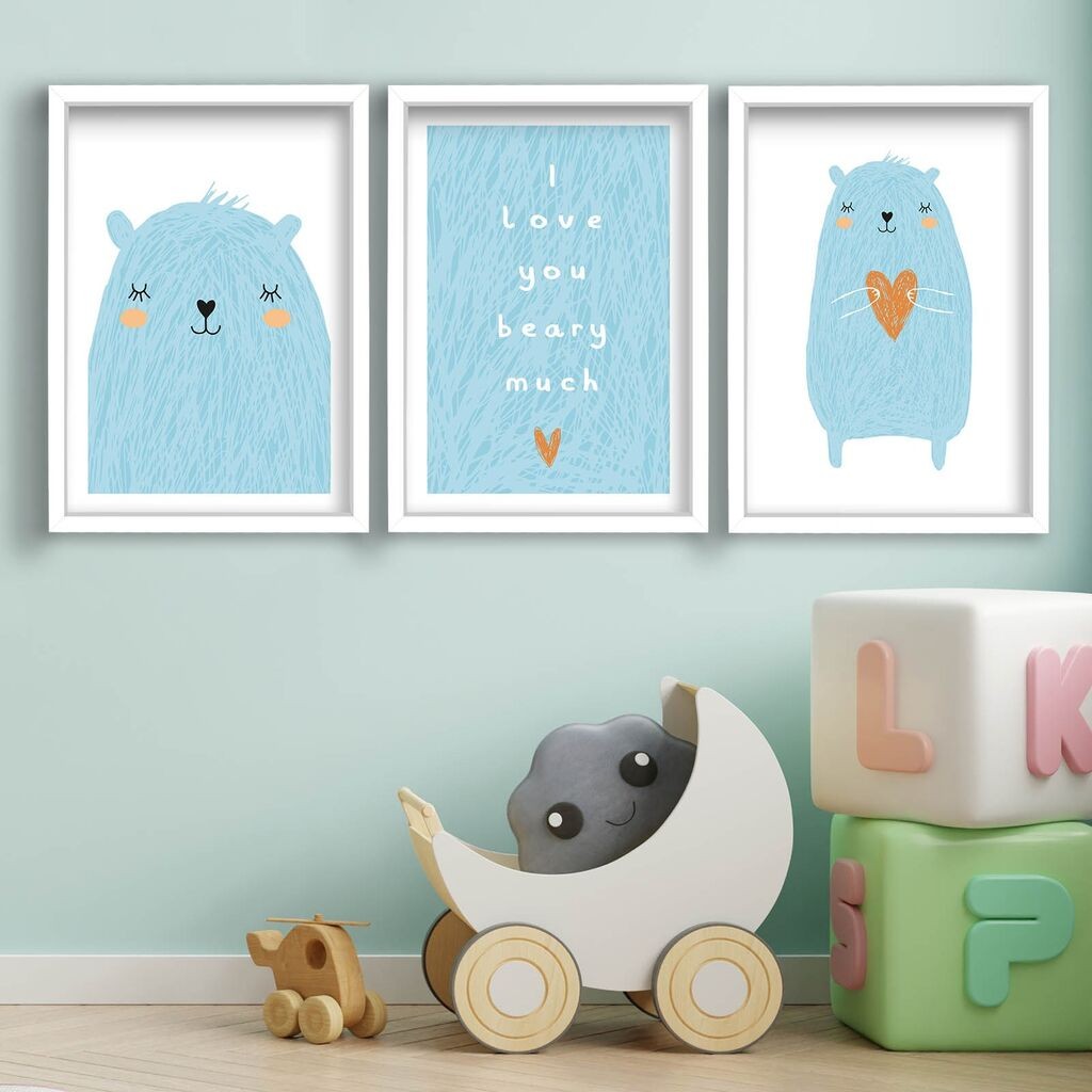 Слика Wallity 3P3853SCT-001, 3 дела, 53 x 118 см