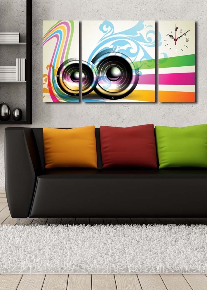 Wallity dzиден часовник 3P204045CS-15, 84x45 см, 3 дела