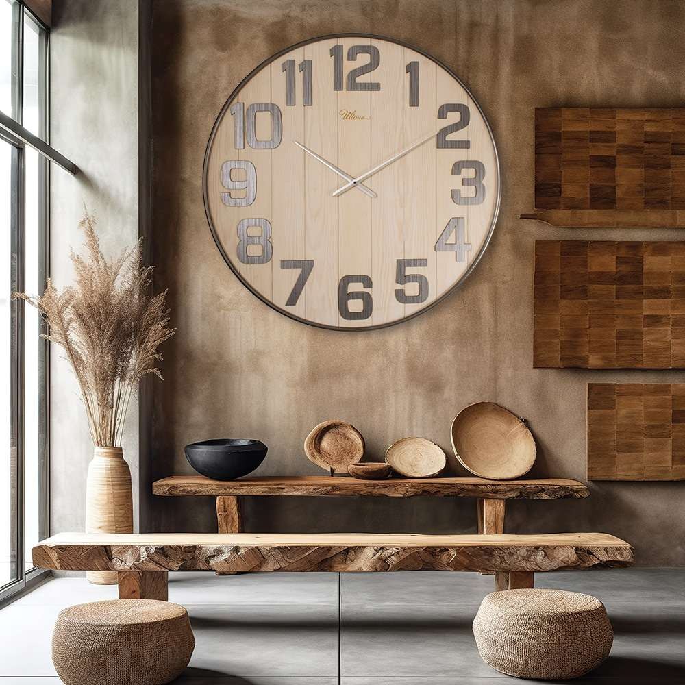 Wallity dzиден часовник Антички Голем, 90x90 см