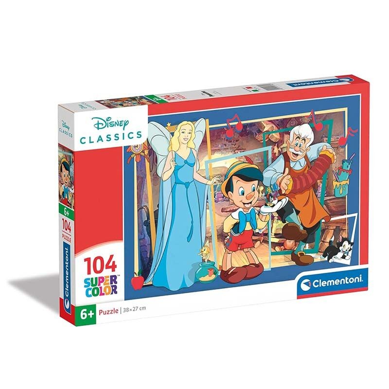 Clementoni Children puzzle "disney pinocchio" сложувалка 104 пар