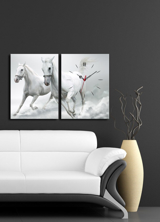 Wallity dzиден часовник 2P3040CS-103, 64x40 см, 2 дела