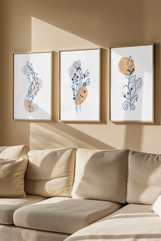 Слика Wallity 3Dartsoho119, 3 дела, 33 x 48 см