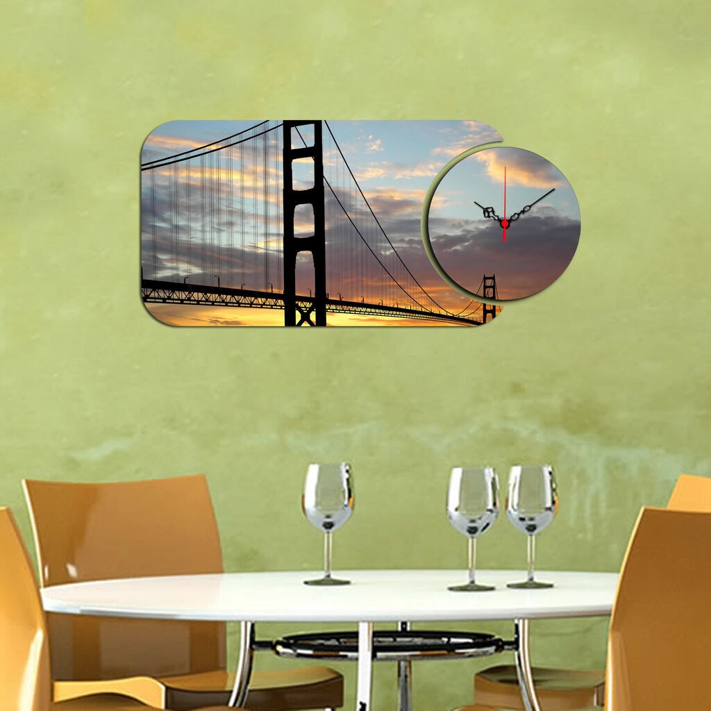 Wallity dzиден часовник YMS-77, 68x32 см, 2 дела