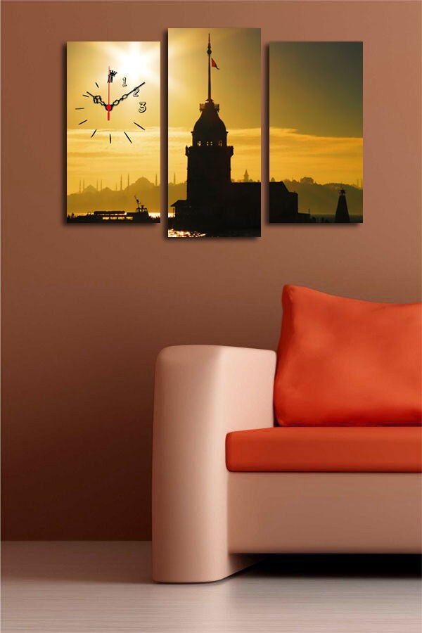 Wallity dzиден часовник 3PATCSMOR-2, 66x45 см, 3 дела