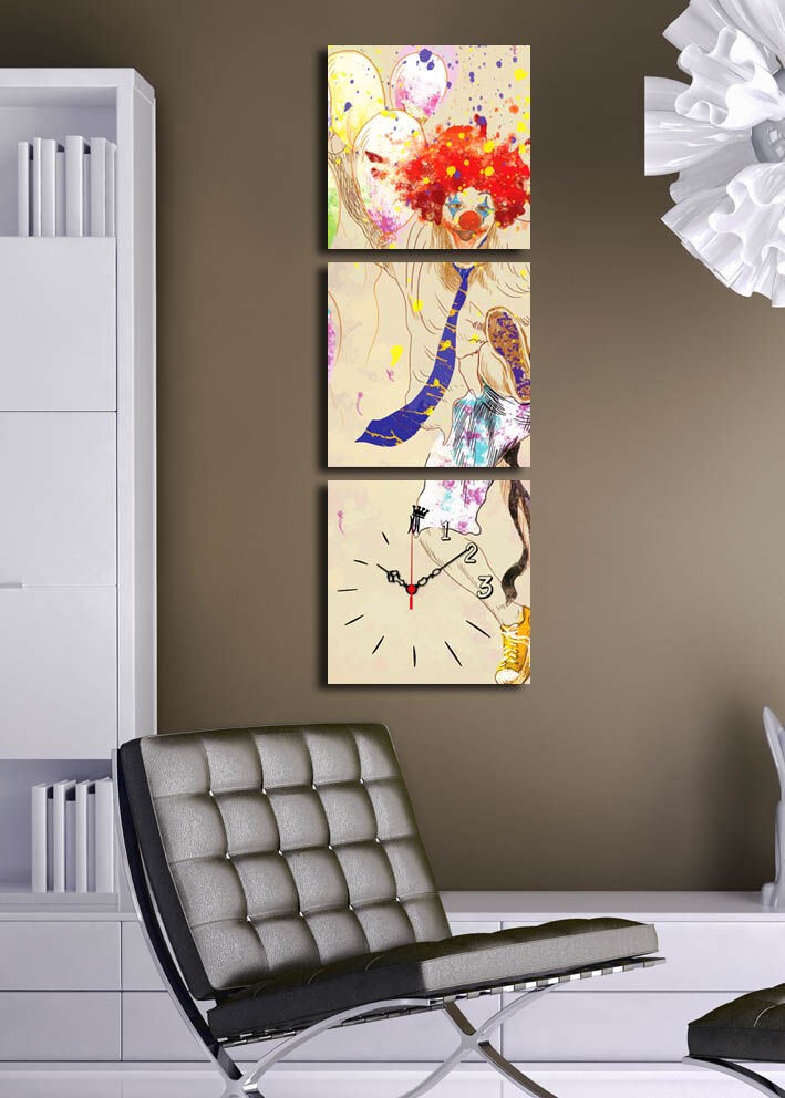 Wallity dzиден часовник 3P2828CS-17, 90x28 см, 3 дела