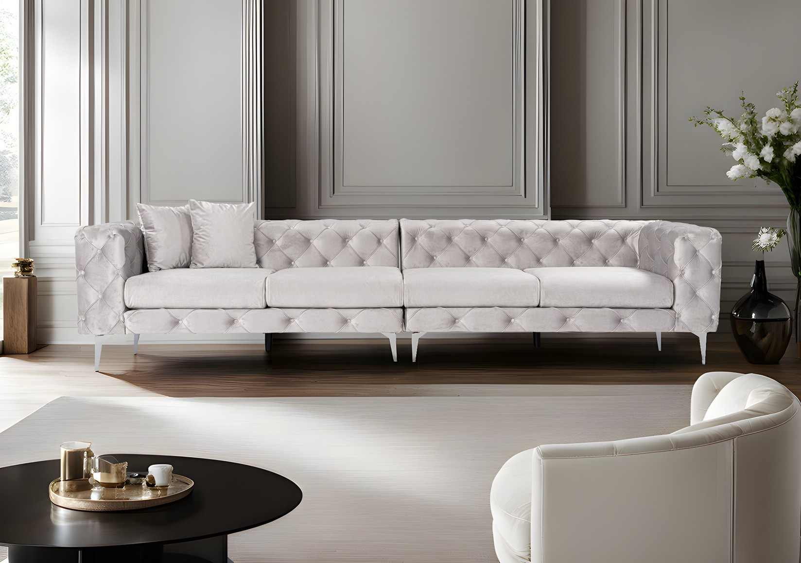 Atelier del Sofa Trosed Como 90x72x344cm Беж