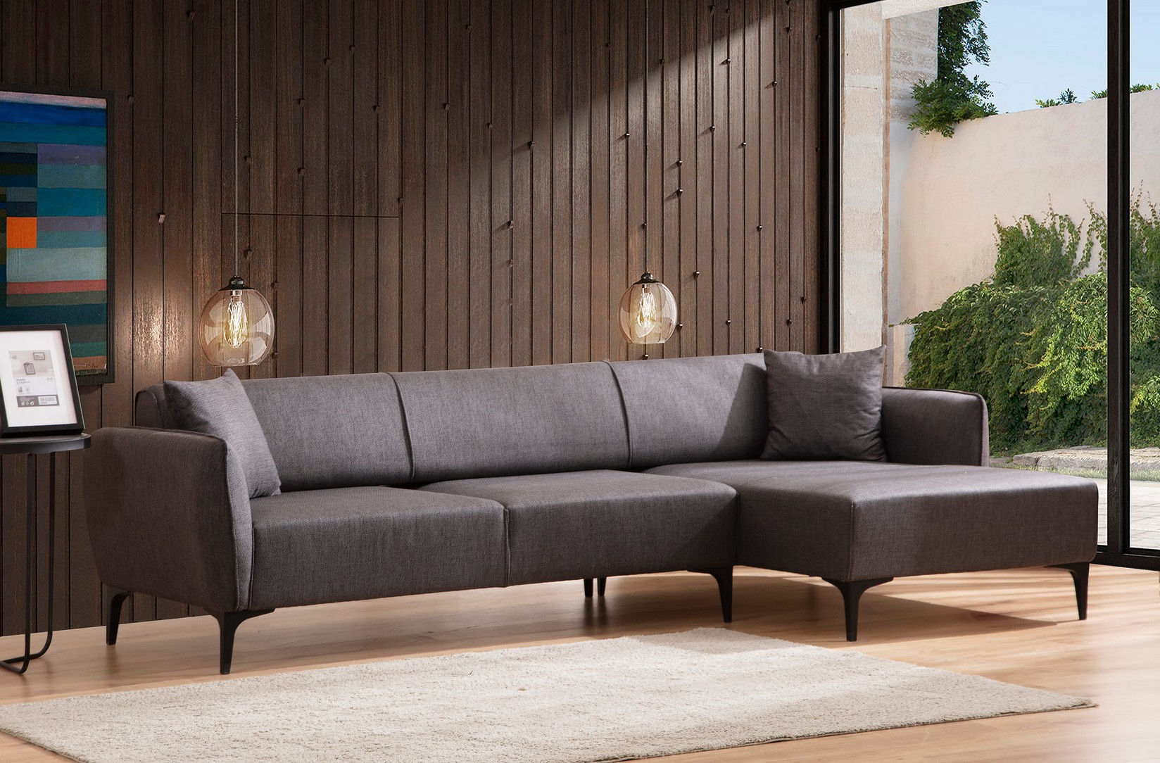 Аголна гарнитура Atelier del Sofa Belissimo 95x67x270cm Сина