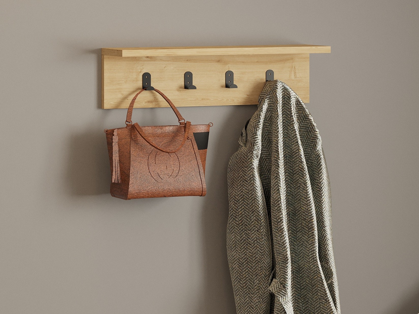 Dzидна полица Hanah Home Антрацит