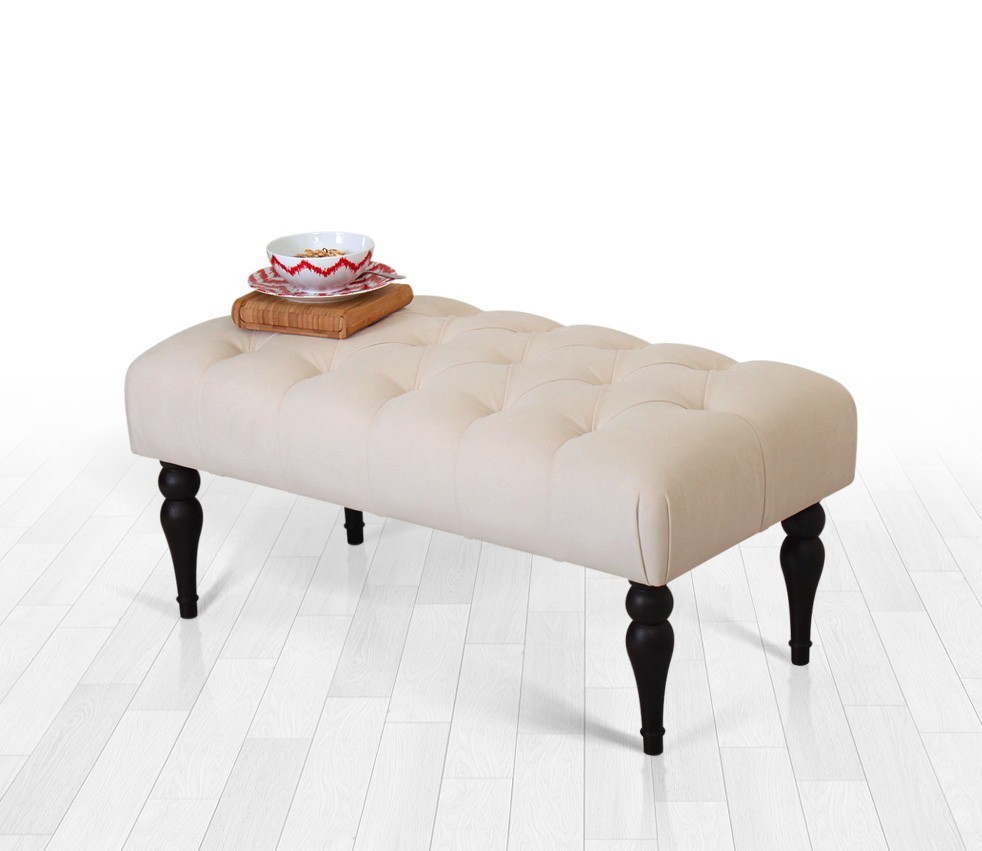 Трпезариска клупа Atelier del Sofa Missus 92x43x48cm кафеава