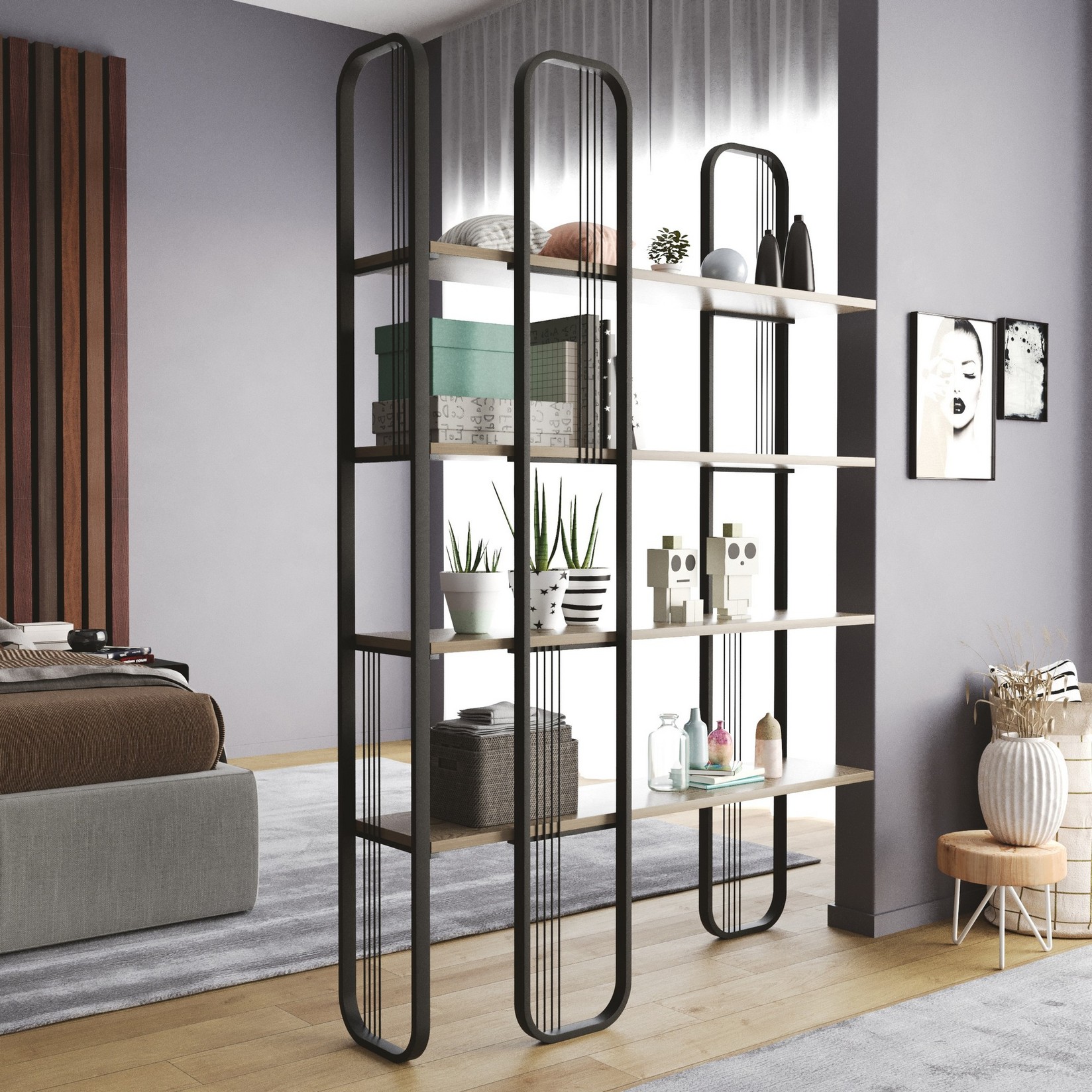 Црна полица за домот „Хана"