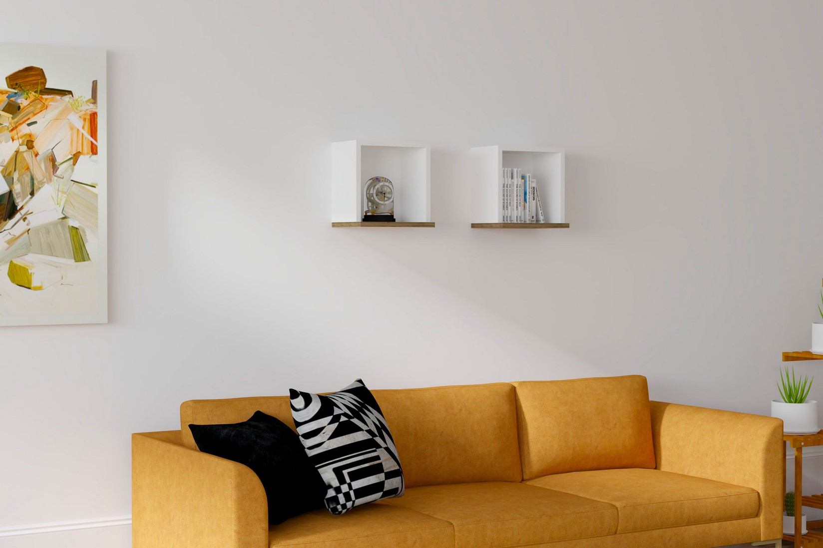 Dzидна полица од даб во Ханах Хоум